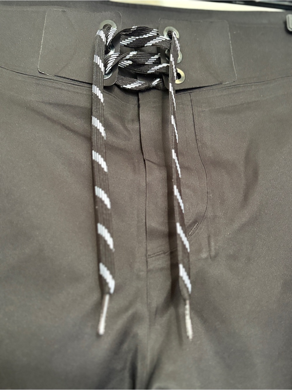 Lululemon NWOT Men’s Wave Board Shorts Swim Trunks Black Grey Size 40 - Picture 3 of 9